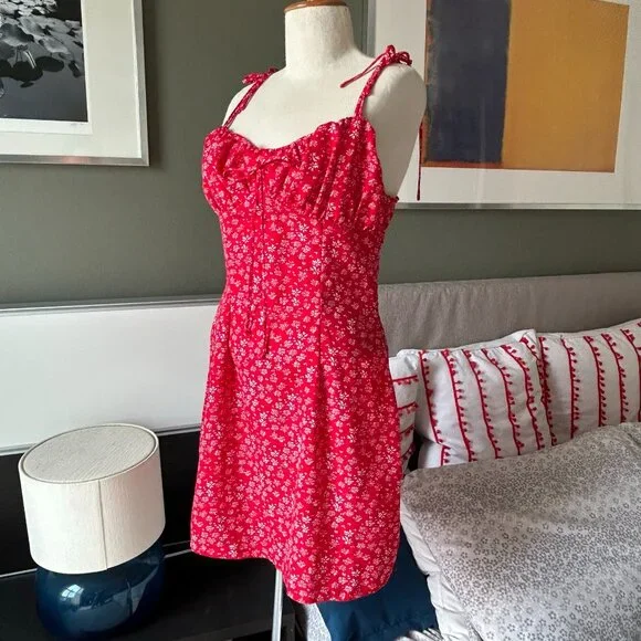 open lace back dress Nookie Martini Mini Dress - Red
